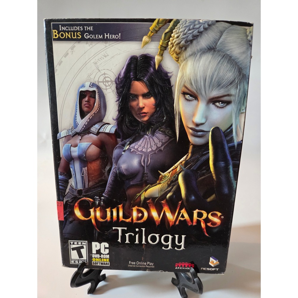 Guild Wars Trilogy PC DVD-ROM 2008 Includes Factions Nightfall & M.O.X. Hero
